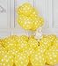 SULALABOO 63PCS Yellow Polka Dot Balloons 12 Inch Latex Helium Round Party Balloons Kit for Birthday Party Decorations