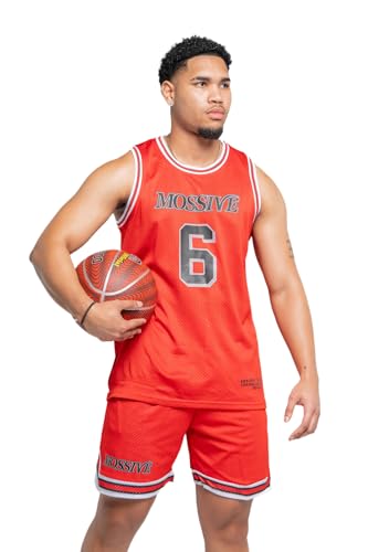 Maillot et short de basket-ball rouge en tissu respirant anti-transpiration