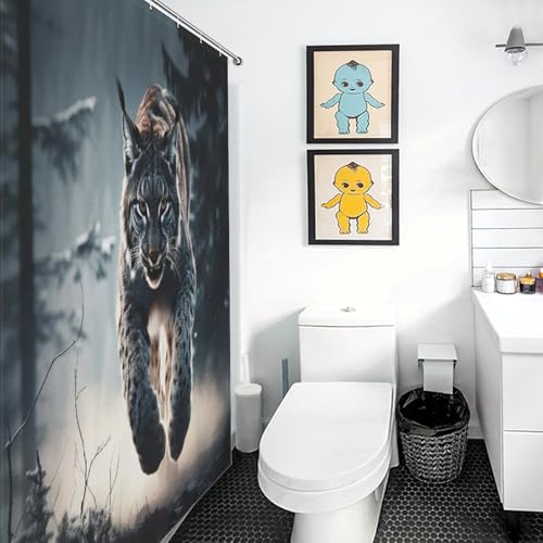 Rideau de douche imperméable en polyester pour baignoire salle de bain - 3