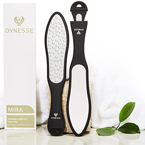 DYNESSE Lima profesional para pies de acero inoxidable cortada con láser. 3 herramientas en 1. Mini escofina integrada. Segura y fácil de usar. Profesional. Producto multiuso