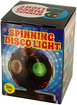 bulk buys Mini Spinning Disco Party Light (Case of 8)