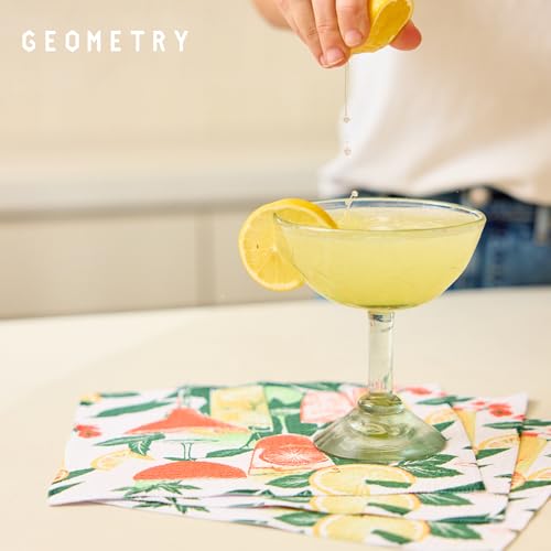 GEOMETRY Dishcloth – Spring & Summer Collection – Quick-Dry, Ultra-Absorbent, Reusable Microfiber Kitchen Towels for Drying & Cleaning - Summer Refreshments - 3-Pieces - image 8