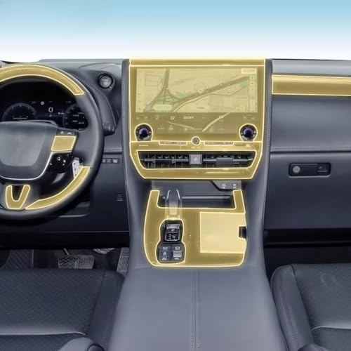 Anti-rayure tableau de piano TPU transparent Toyota Alphard