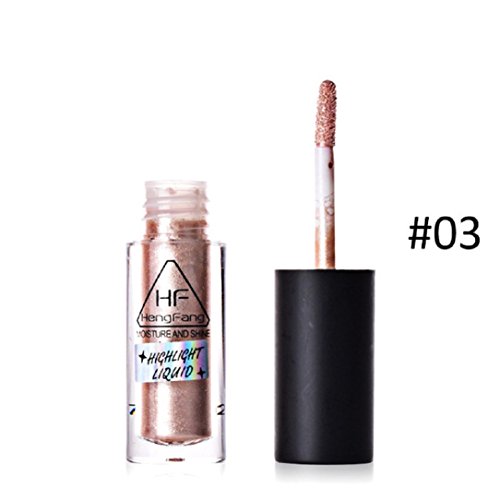 YABINA Glitter Brighten Pigments Gold Shimmer Glow Liquid Highlighters Makeup (03)
