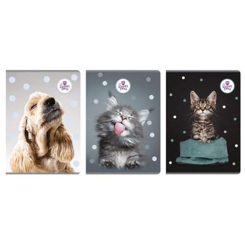 Cuaderno A4 cuadrícula The Sweet Pets para mejorar la escritura limpia