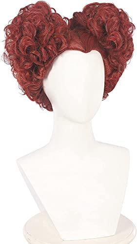 Red Hocus Pocus Winifred Sanderson Cosplay Wig Xcoser Red Curly Hairs For Women #TOP2