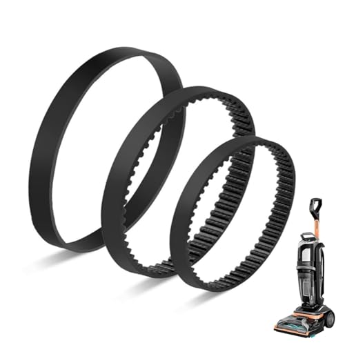 Image of JEDELEOS Replacement Belt Set for Bissell 3432 3746 3428 34249 3513 Revolution HydroSteam Pet Carpet Vacuum Cleaner Replace Parts 1635393 1634216 and 1634219 (Pack of 3)