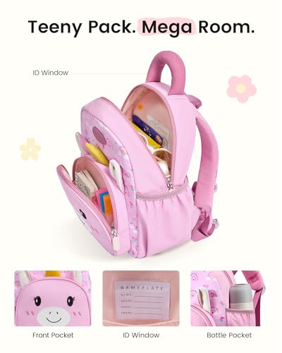 LOVEVOOK Toddler Backpack for Kids 2-4, Gifts for 2 Year Old Girl, 3 yr Old Boy Birthday Gift, Toddler Bookbag for School, Kindergarten Elementary Kids Backpack — view 3