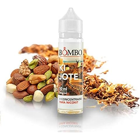 E-liquid BOMBO KIJOTE 50ML - mezcla de los mejores tabacos, junto con deliciosos frutos secos, TPD,para Cigarrillos Electrónicos,sin nicotina Cover