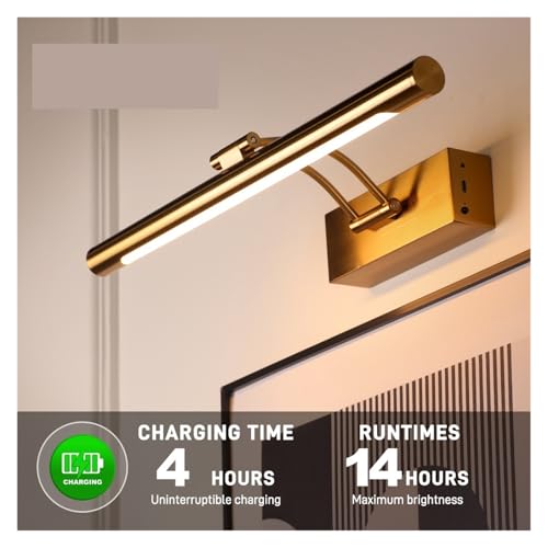 Applique murale LED rechargeable de 40 cm avec télécommande luminaire tableau noir - 3
