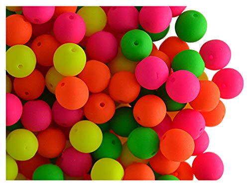 Estrela Neon Mix - 200 perline di vetro ceco