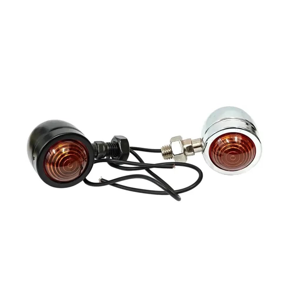 Luces Señal Giro Intermitentes universales para motocicleta | Intermitentes universales para motocicleta, 12V, 10mm, color negro, Chr, para luces de Moto, para Hayabusa GSX1300R GSX250R