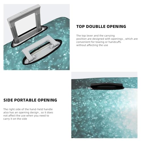 Abstract Bokeh Lights Luggage Cover Washable Elasticated Luggage Covers for Suitcase TSA Approved Stylish Scratch Resistant Luggage Case Protector4