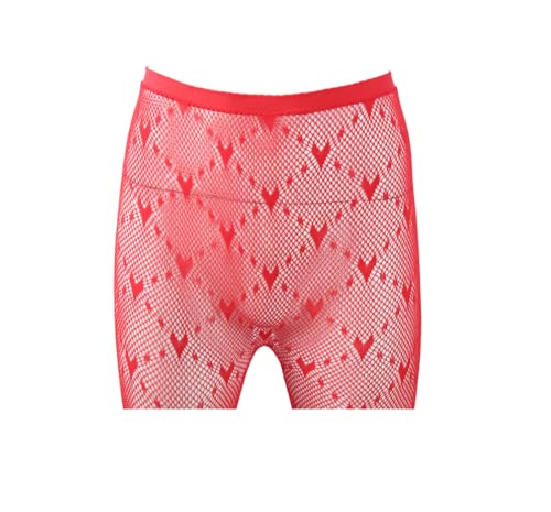 Image of Mrotrida Women's Fire Patterned Fishnet Tights Sexy Elastic Blaze Pantyhose Leggings Fire Mesh Stockings
