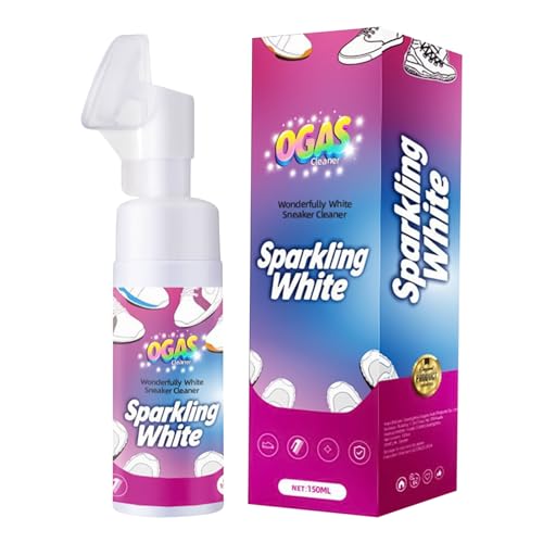 ホワイトスニーカー用クリーナー - 150ml ジムシューズフォームクリーナー,シミ取り すすぎ不要 ポリッシュ スポーツ ティーンズ 男性 女性 テニス カジュアル 日常 | 大人男女子供青少年キッズスポーツブーツテニスキャジュアルウェアシューズクリーナ