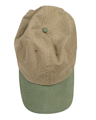 Authentic Pigment Pigment-Dyed Baseball Cap (1910)- Khaki/Willow,One Size