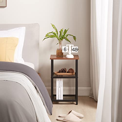 Lifewit Side End Table Nightstand Bedside Coffee Table Desk With Adjustable Feet, 3 Tier Storage Shelf Rack For Living Room Couch Sofa Bedroom Balcony Home Office, Sturdy And Easy To Assemble #TOP6