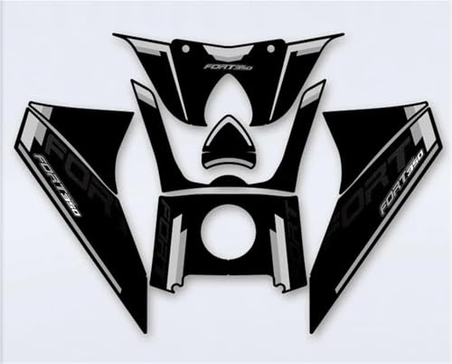Protection réservoir moto QJMOTOR Fort 350 autocollant cuir givré accessoires