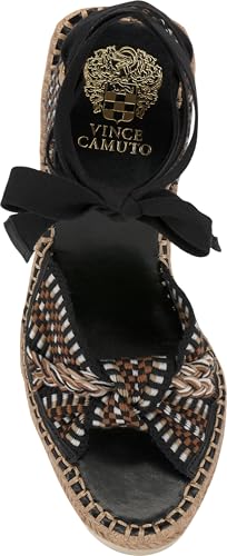 Image of Vince Camuto Bealie Woven Lace Up Wedge Sandals
