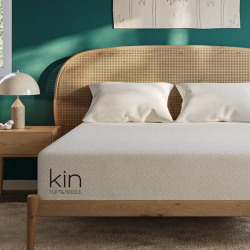 Tuft & Needle Kin Medium 12" Cal King Adaptive Foam Mattress in a Box, Cooling Gel, Pressure Relief, Durable Support, 100 Night Trial, Fiberglass-Free, CertiPUR-US, 10-Year Limited Warranty