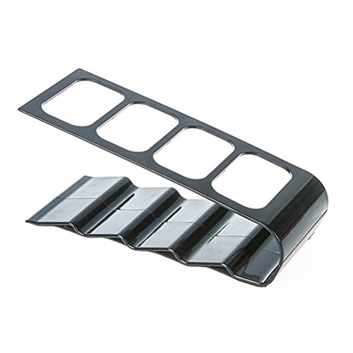 BESTOMZ Portamandos Soporte de Mando a Distancia Organizador Mandos (Negro)