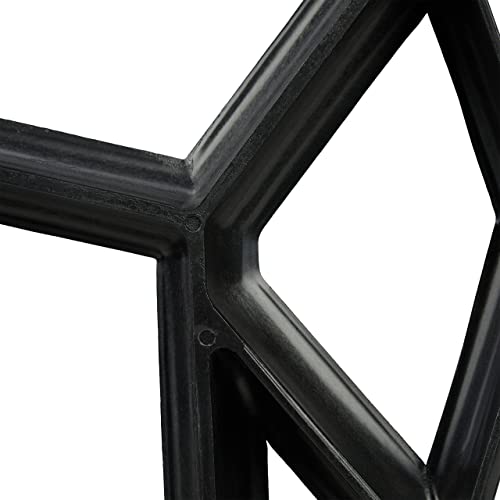 Relaxdays tuinpad mal set van 2, DHZ ontwerp van tuintegels, beton gietvorm, HBD: 4x42x42 cm, betonmal, kunststof, zwart - Image 7