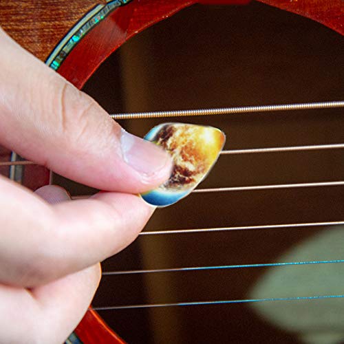 CHSG 10 Stuks Akoestische Picks Plectrum, 1 Stuks Voor Aan De Sleutelbos, Dubbelzijdig Afdrukken, Elektrische Plectrums… - Image 6