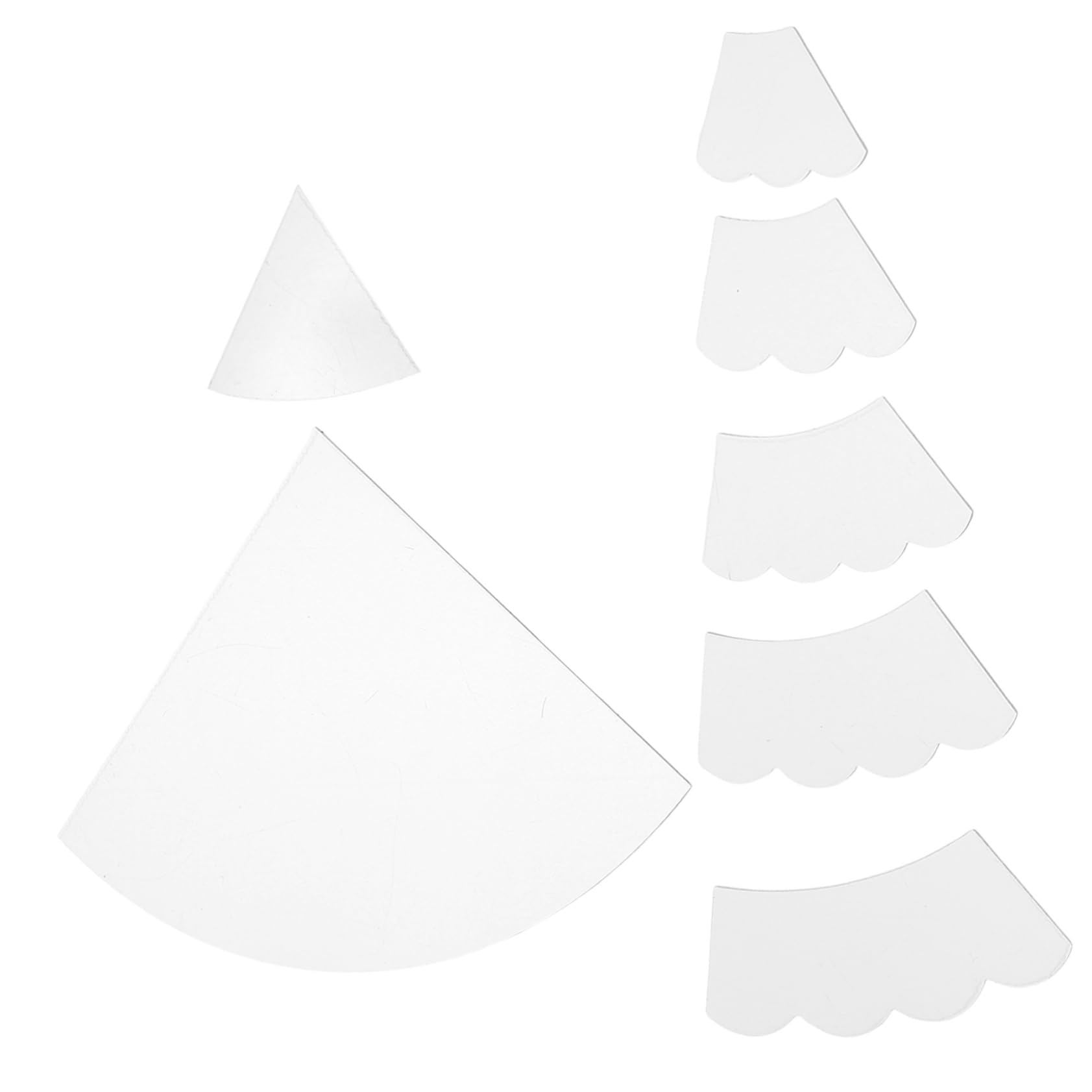 Operitacx 5 Juegos Plantilla de Costura de Árbol de Navidad de Juego de Herramienta de Acolchado de Pet Molde para Manualidades de Navidad Accesorios de Costura Diy