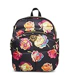 Betsey Johnson Puffy Posey Backpack, Black Floral
