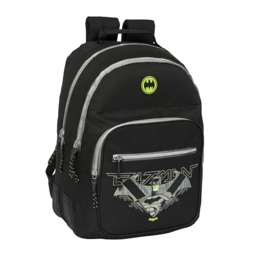Safta BATMAN GAME OVER - Mochila Escolar Infantil, Ideal para Niños de Diferentes Edades, Cómoda y Versátil, Calidad y Resistencia, 32x15x42 cm