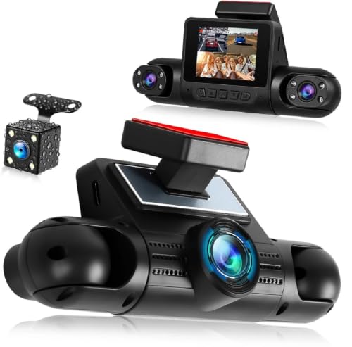 Image of Full HD 1080P Dash Camera for Car, Single Front Dashboard Camera with WDR Night Vision, G-Sensor, Loop Recording, Wide Angle Lens, 24H Parking Monitor