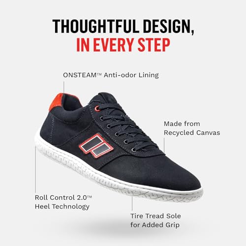 Piloti Driving Shoes for Men, Cruise Canvas Everyday Sneakers for Men4