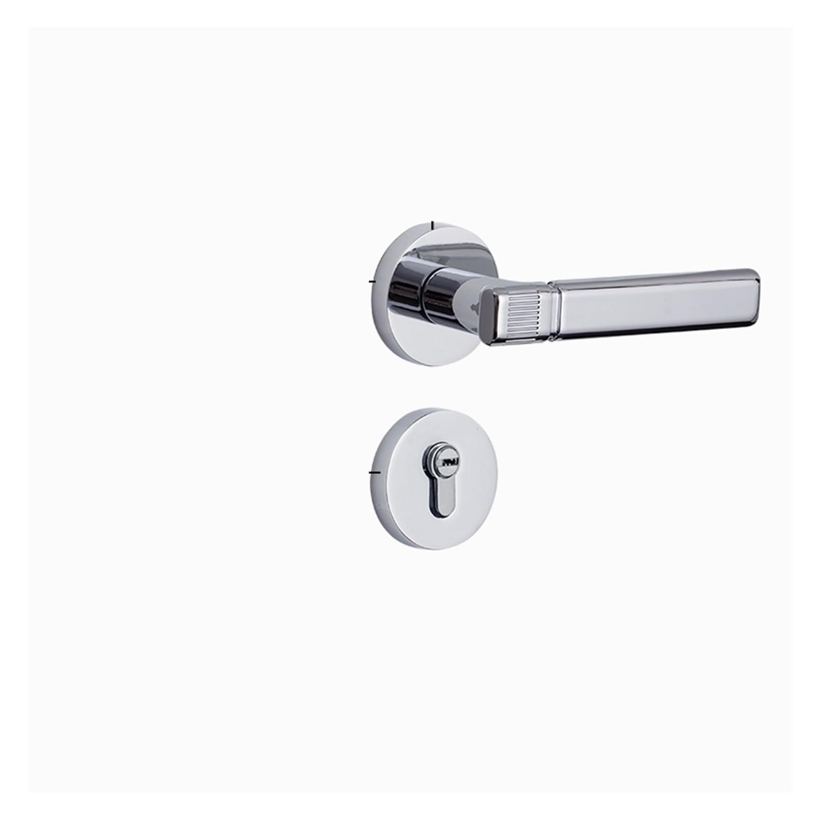 NYRXRYTCA Indoor Split Lock Household Door Lock Handle Magnetic Suction Silent Bedroom Anti-Theft Bathroom Handle Lock Solid Wood Door Lock(Bright chrome 7255 magnetic)
