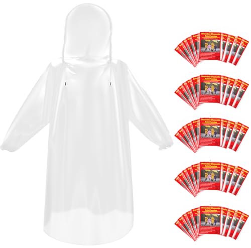 Bruvoalon 6-Pack Clear Disposable Rain Ponchos – Lightweight, Waterproof Raincoats for Family Fun and Outdoor Adventures - Image 9
