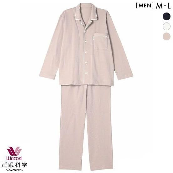 睡眠科学 シャツパジャマ Wacoal 睡眠科学パジャマ Lサイズ 定番シャツ