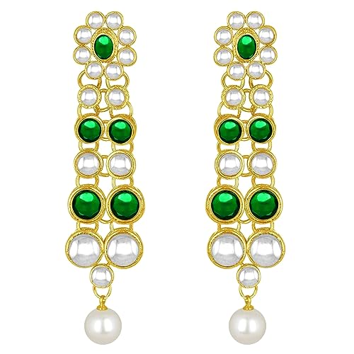 Image of Peora Anuskha Sharma Inspired Kundan Necklace & Jewelry Set Gift For Women