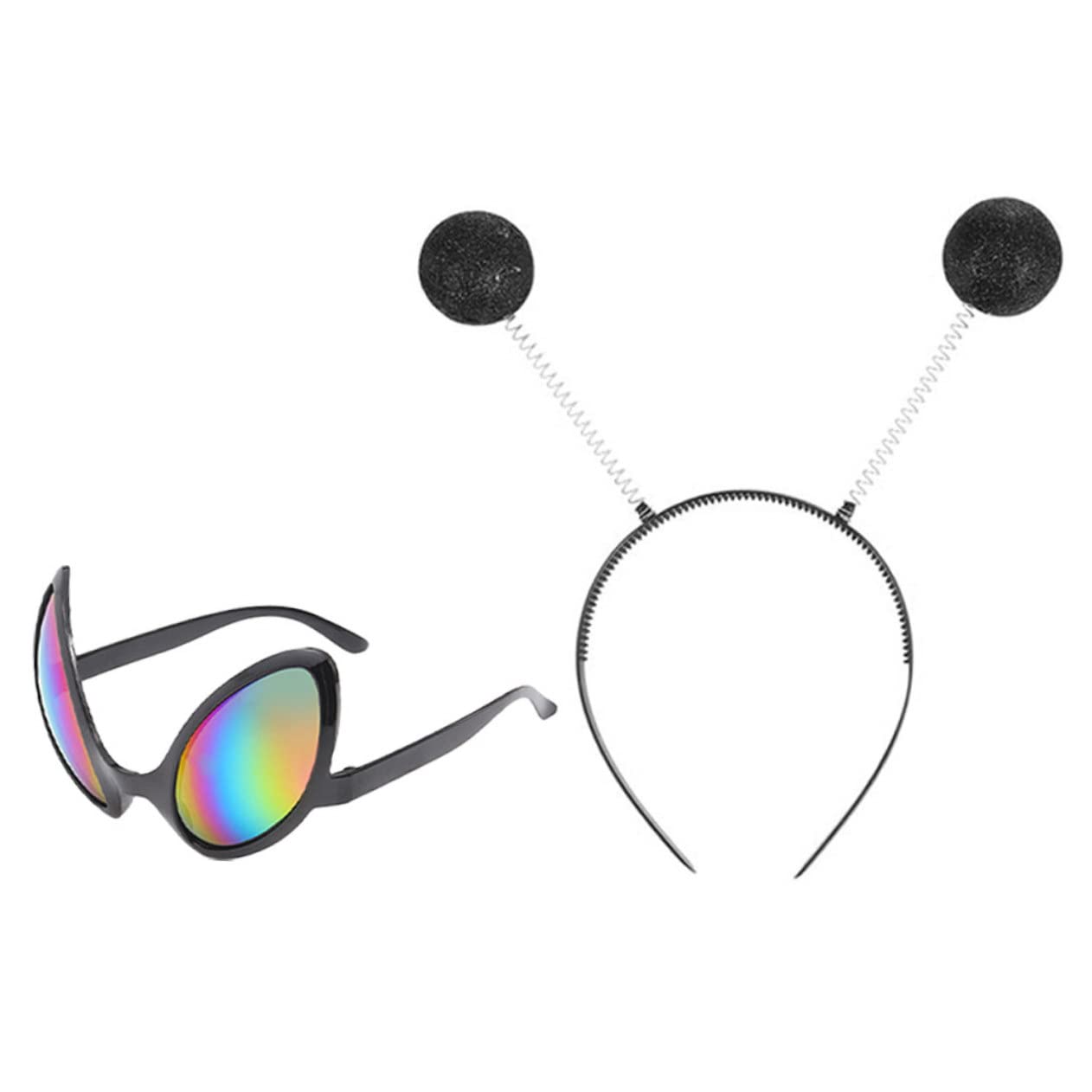 BCOATH 1Set Alien Costume Eyewear Festival Hair Band Creative Decorative Eyeglasses for Halloween Party Fun Accessories for Adults for Cosplay and Masquerade