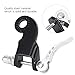 Upgraded Bikes Trailer Attachment Bikes Trailer Coupler, Bikes Trailer Hitch Coupler, Long-Lasting Steel Bikes Pulley Adapter for Quick Towing, Mini Size, Easy Install (A)
