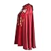 BLESSUME Cope Catholic Church Bishop Vestment Birds IHS Embroidery Cape (Red)