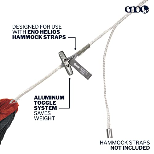 Eno Supersub Ultralight Hammock - 1 Person Portable Hammock - For Camping, Hiking, Backpacking, Travel, Festival, Or The Beach - Charcoal/Orange #TOP3