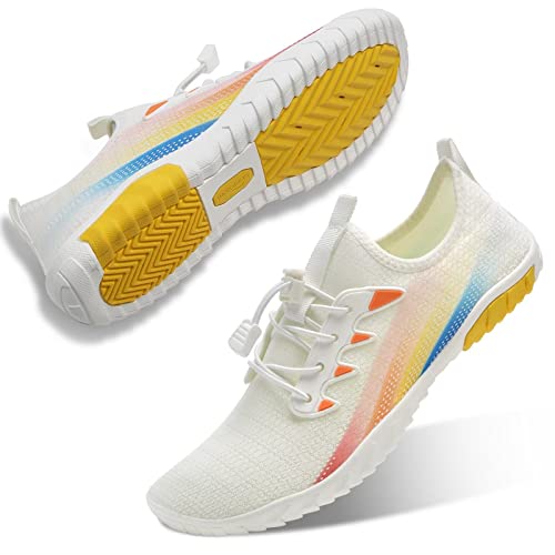 Image of WateLves Water Shoes Mens Womens Beach Swim Shoes Quick-Dry Aqua Socks Pool Shoes for Surf Yoga Water Aerobics