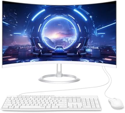 Full Computer Amazon.com: ALNERUZL All-in-One Desktop Computer PC, 24” FHD Curved ...