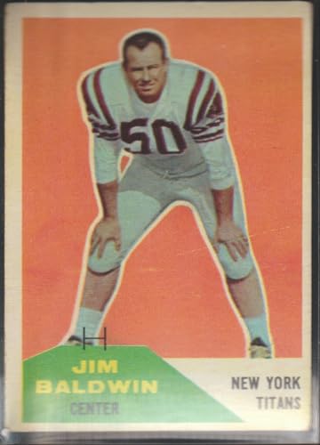 1960 Fleer Jim Baldwin New York Titans Football Card