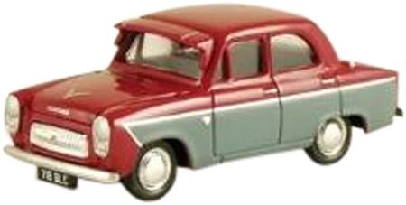 Classix EM76864: Ford 107E Prefect 4 Door (1959-61) Maroon/Grey, Sun Visor, GB Plate, 1:76