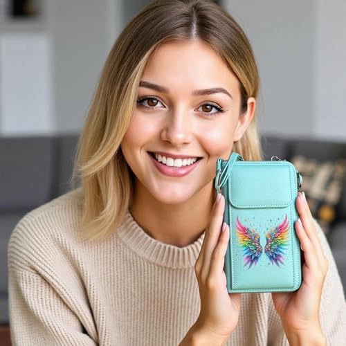 Image of KUKOO Small Crossbody Bags for Women PU Leather Cell Phone Purse Wallet with Credit Card Slots