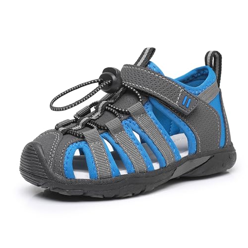 Blikcon Boys Girls Sandals Close Toe Outdoor Soft Sole Summer Sandals (Toddler/Little Kid)