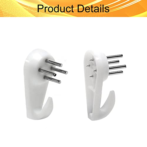 Image of Jutagoss 30 Pcs Hardwall Hanger for Hardware Fasteners & Hooks Wall Mount Non-Mark Hook Picture Photo Frame Hangers