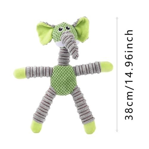 Juguete masticable indestructible para perros, animal de peluche de dentición chirriante para masticadores agresivos pequeños y medianos