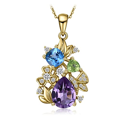Pendentif topaze bleue naturelle et argent pour illuminer vos tenues d'été