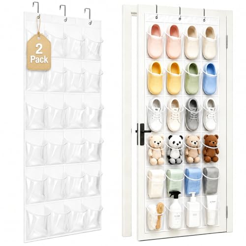 Bofoho 2 Pack Over the Door Shoe Organizer Shoe Rack for Door